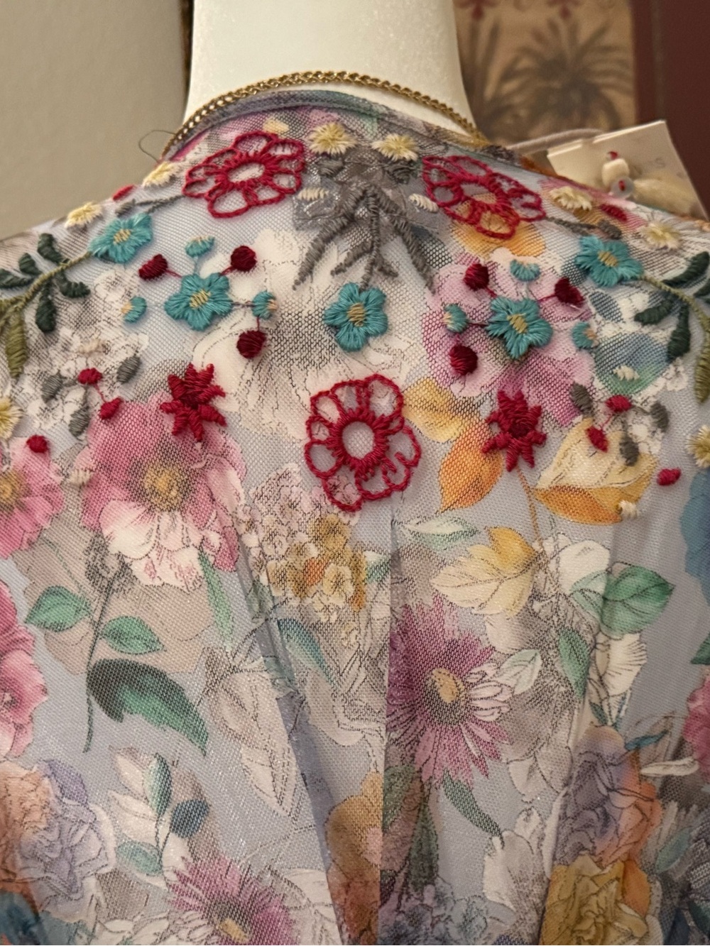 NWT Johnny Was Mazzy Ruched Flora Maxi Dress M - Picture 11 of 16